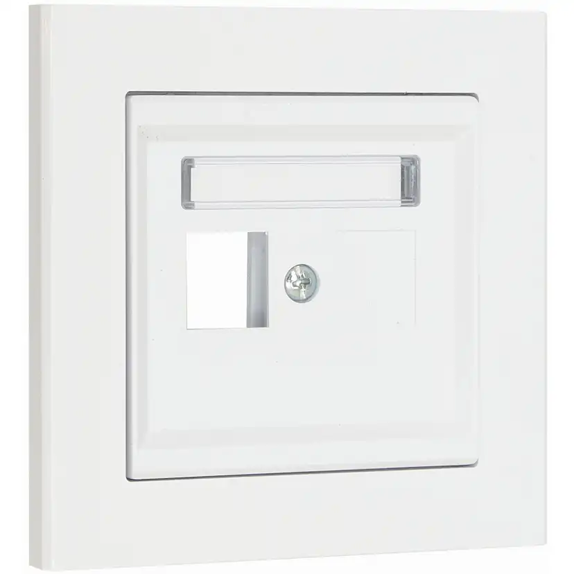 Centrumplatta Malmbergs Optima Rak 1-V Vit