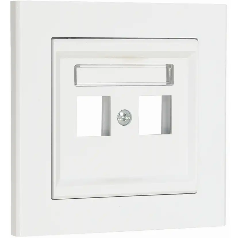 Centrumplatta Malmbergs Optima Rak 2-V Vit