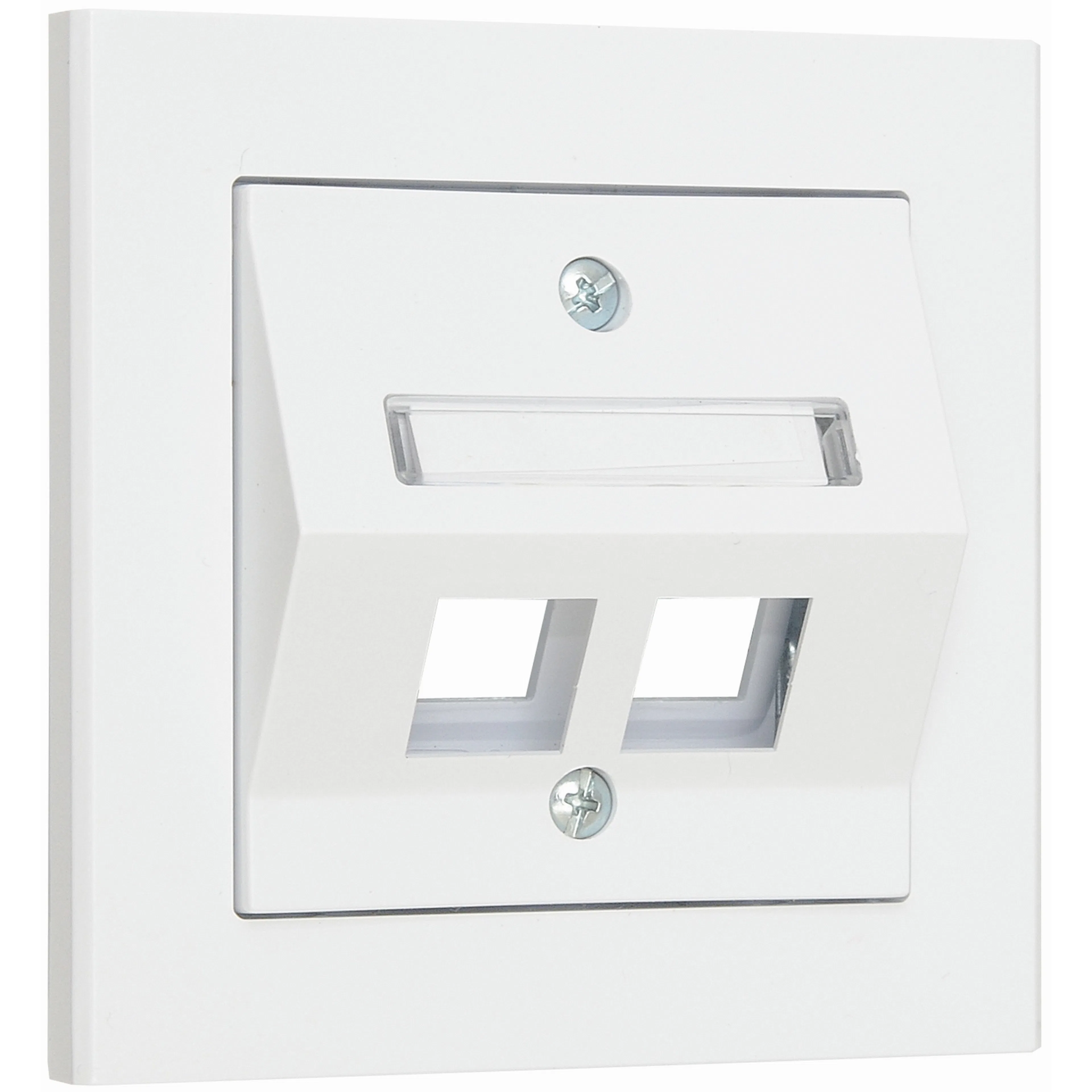 Centrumplatta Malmbergs Optima Vinkl 2-V Vit