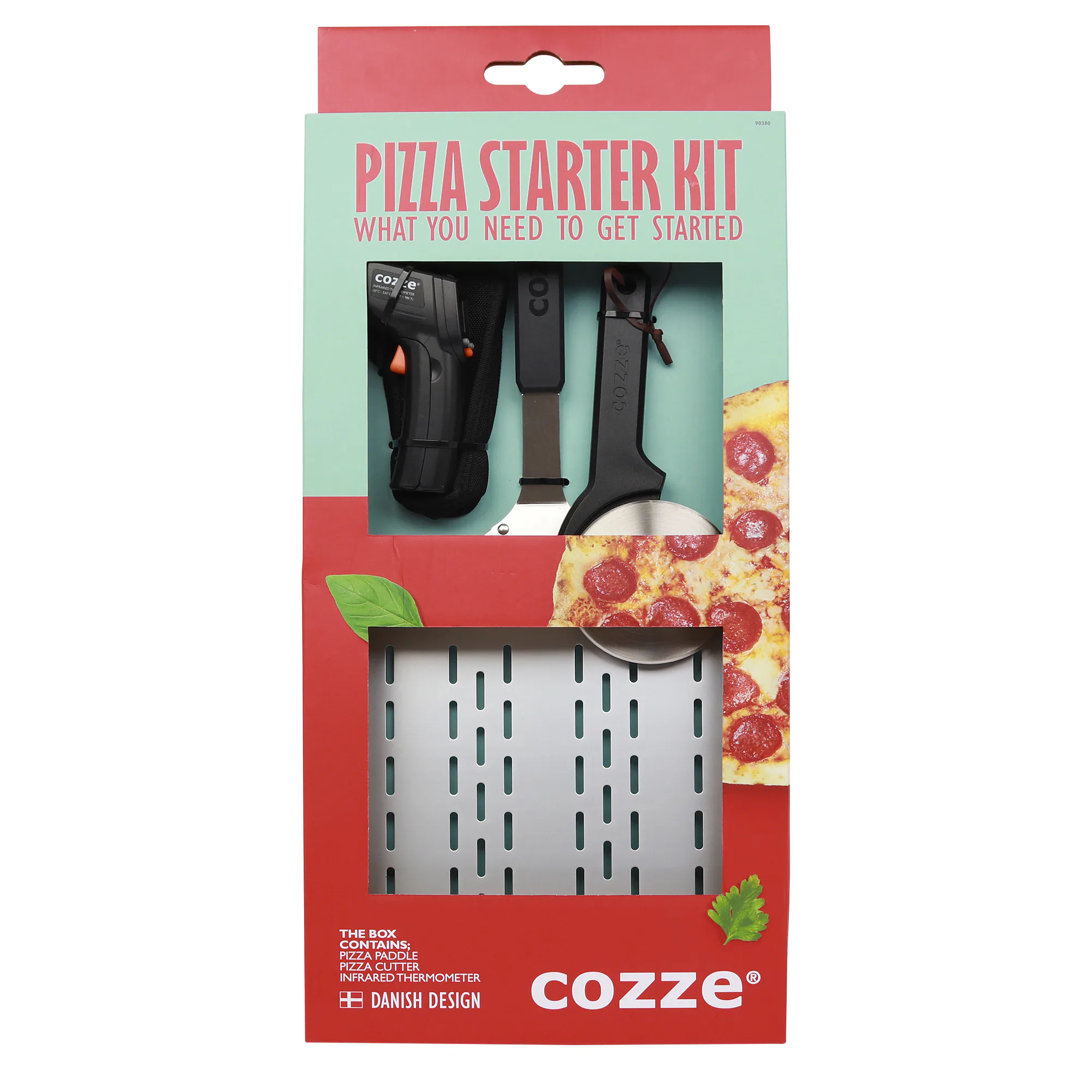 Startkit Cozze 3 Delar Med Pizzaspade, Termometer & Pizzaskärare