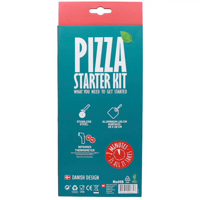 Startkit Cozze 3 Delar Med Pizzaspade, Termometer & Pizzaskärare