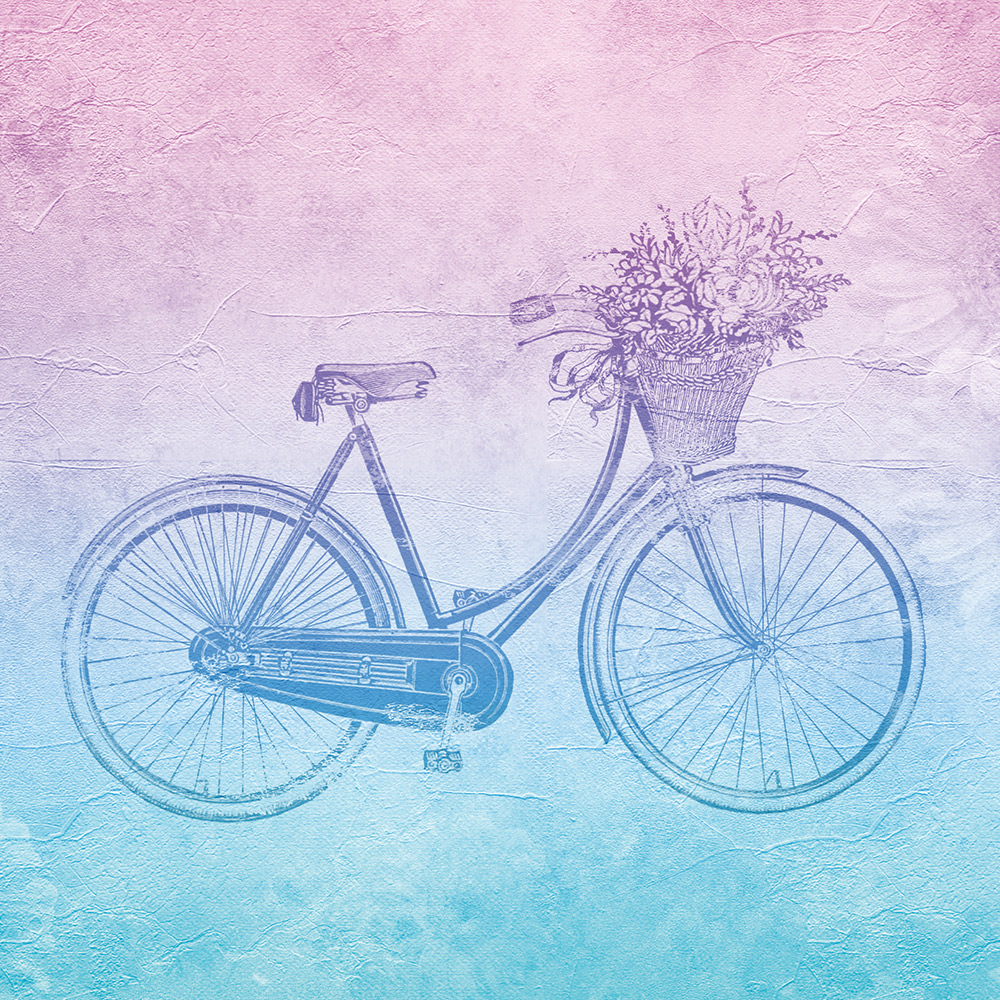 Tapet Idealdecor Groovy Vintage Bicycle