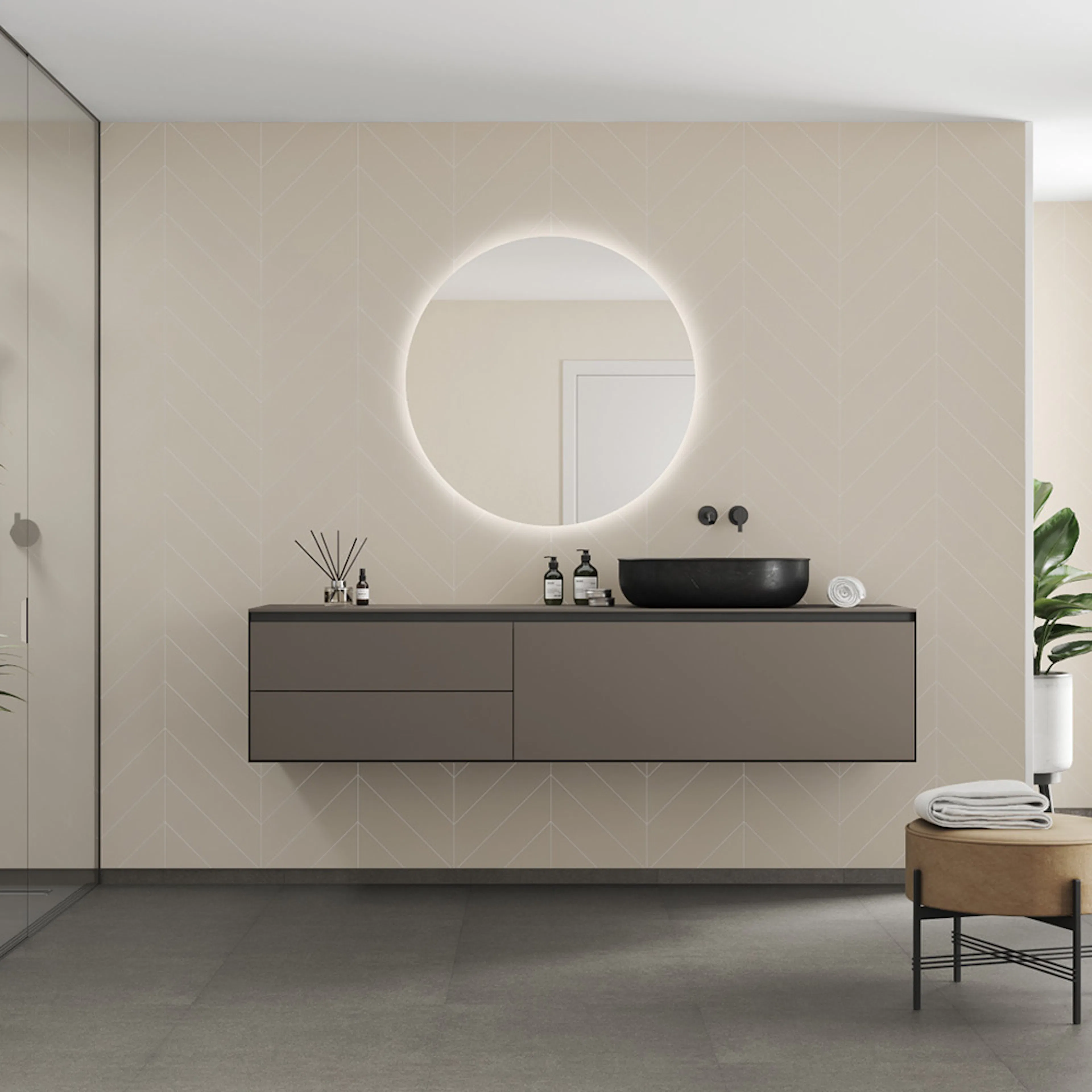 Våtrumsskiva Fibo 5233-M78 EM Light Sand 10x620x2400 mm