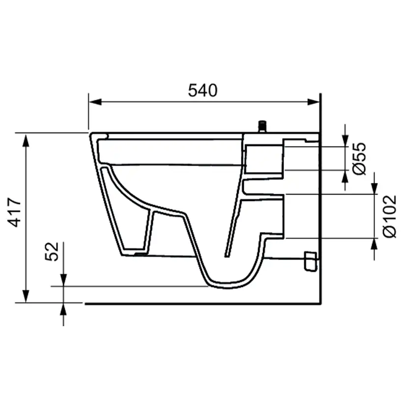 Vägghängd Duschtoalett TECE Neo