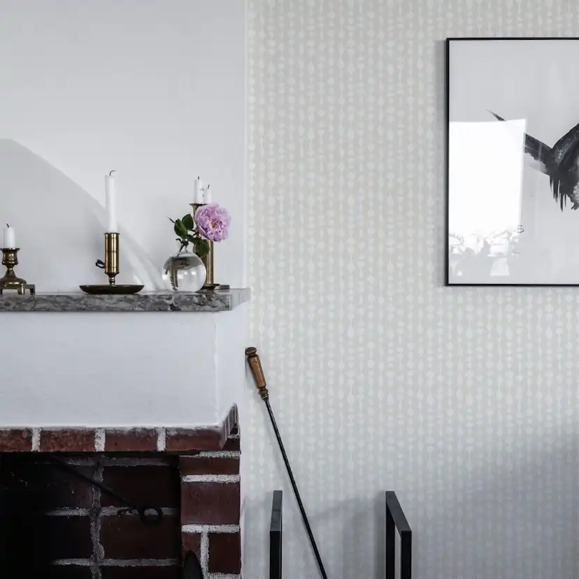 Tapet Duro Margaret Rose Vit 527-01