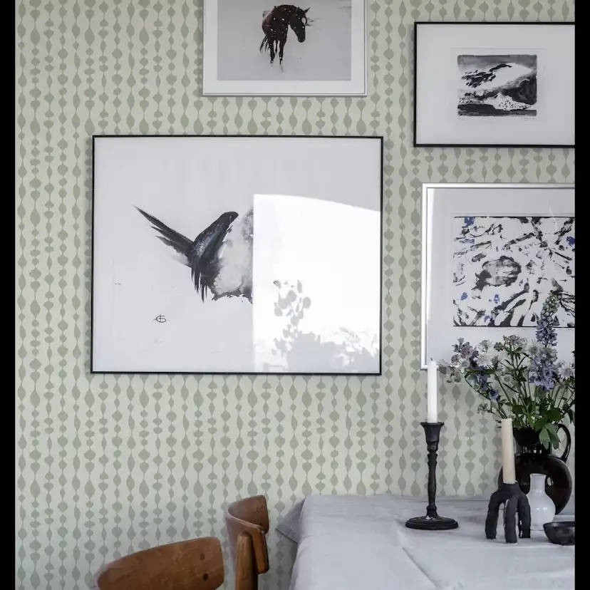 Tapet Duro Margaret Rose Grön 527-03