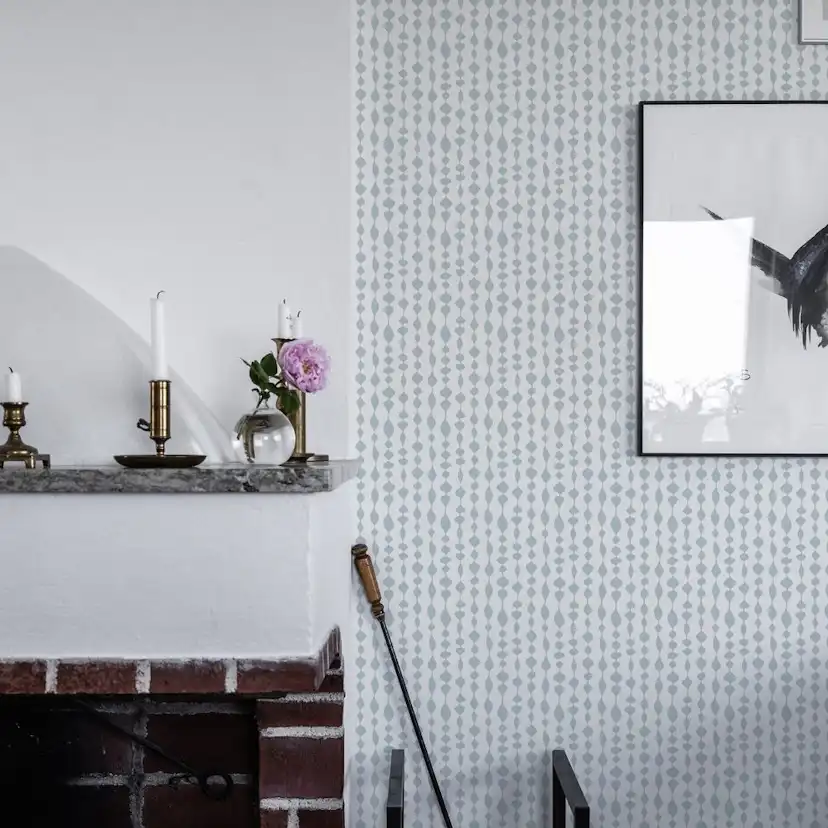 Tapet Duro Margaret Rose Blå 527-04