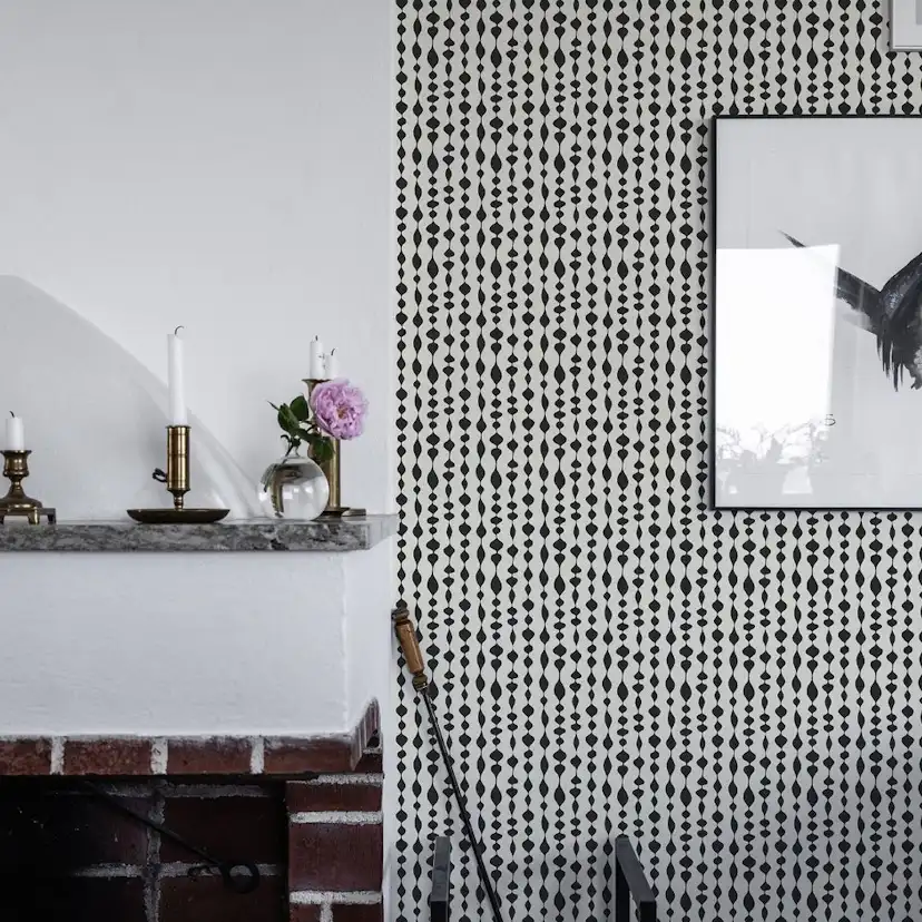 Tapet Duro Margaret Rose Svart 527-05