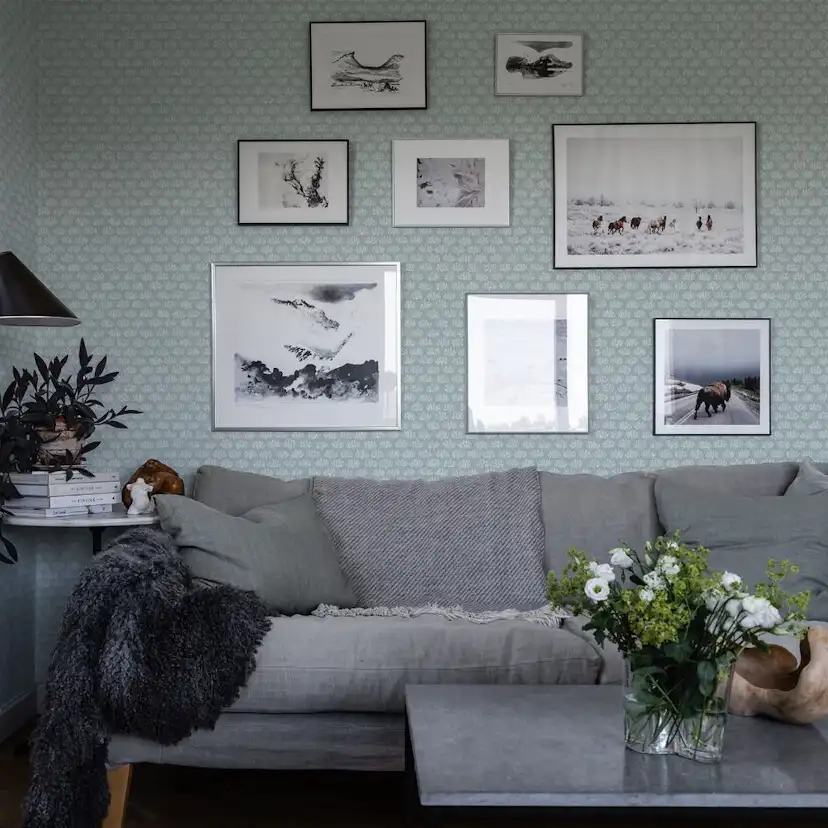 Tapet Duro Majken Blå 528-03