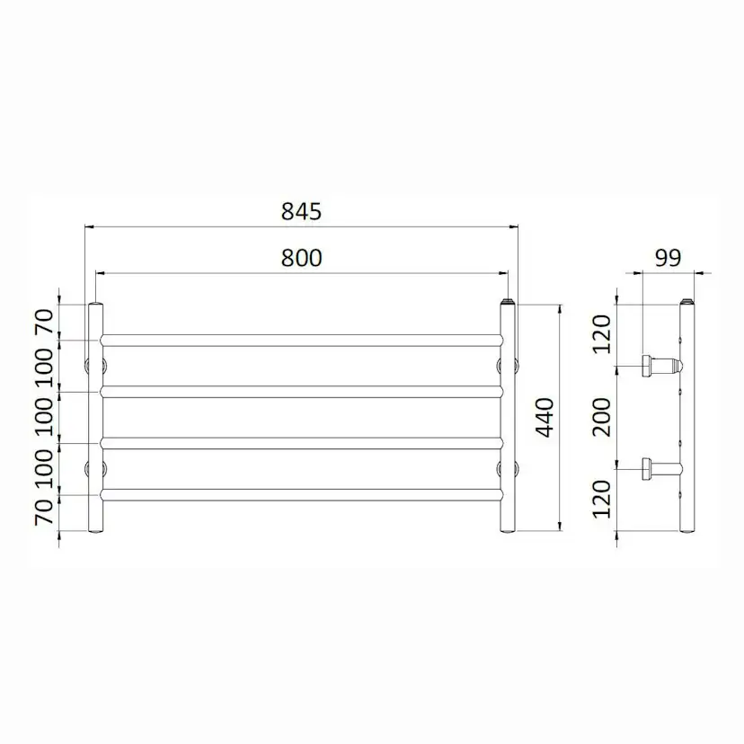 Handdukstork REJ Design Largo E 80444