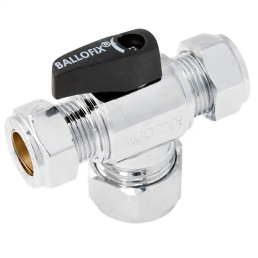 Kulventil Broen Ballofix 530 T-Ventil med Vred