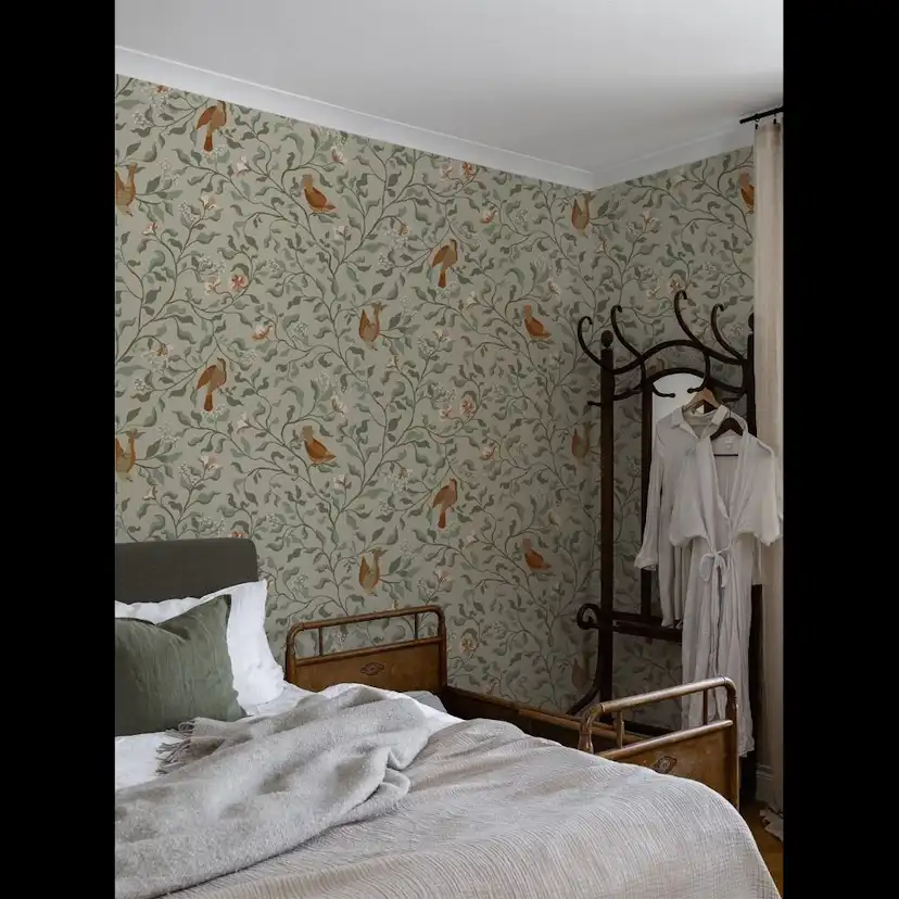 Tapeter Duro Flora Josefin 534-01 QuickUp, Mönstrad Beige