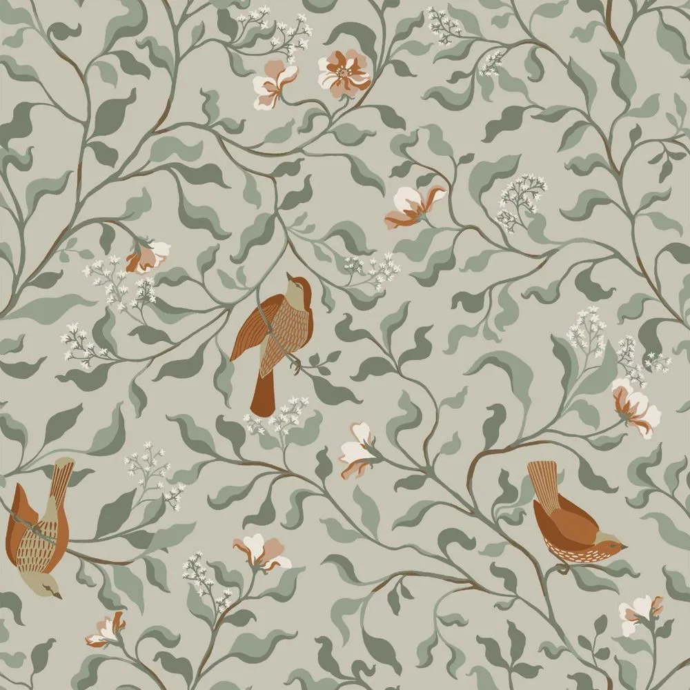 Tapeter Duro Flora Josefin 534-01 QuickUp, Mönstrad Beige