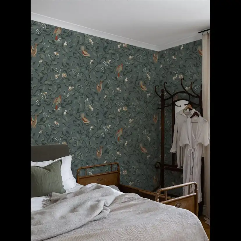 Tapet Duro Josefin Blå 534-03