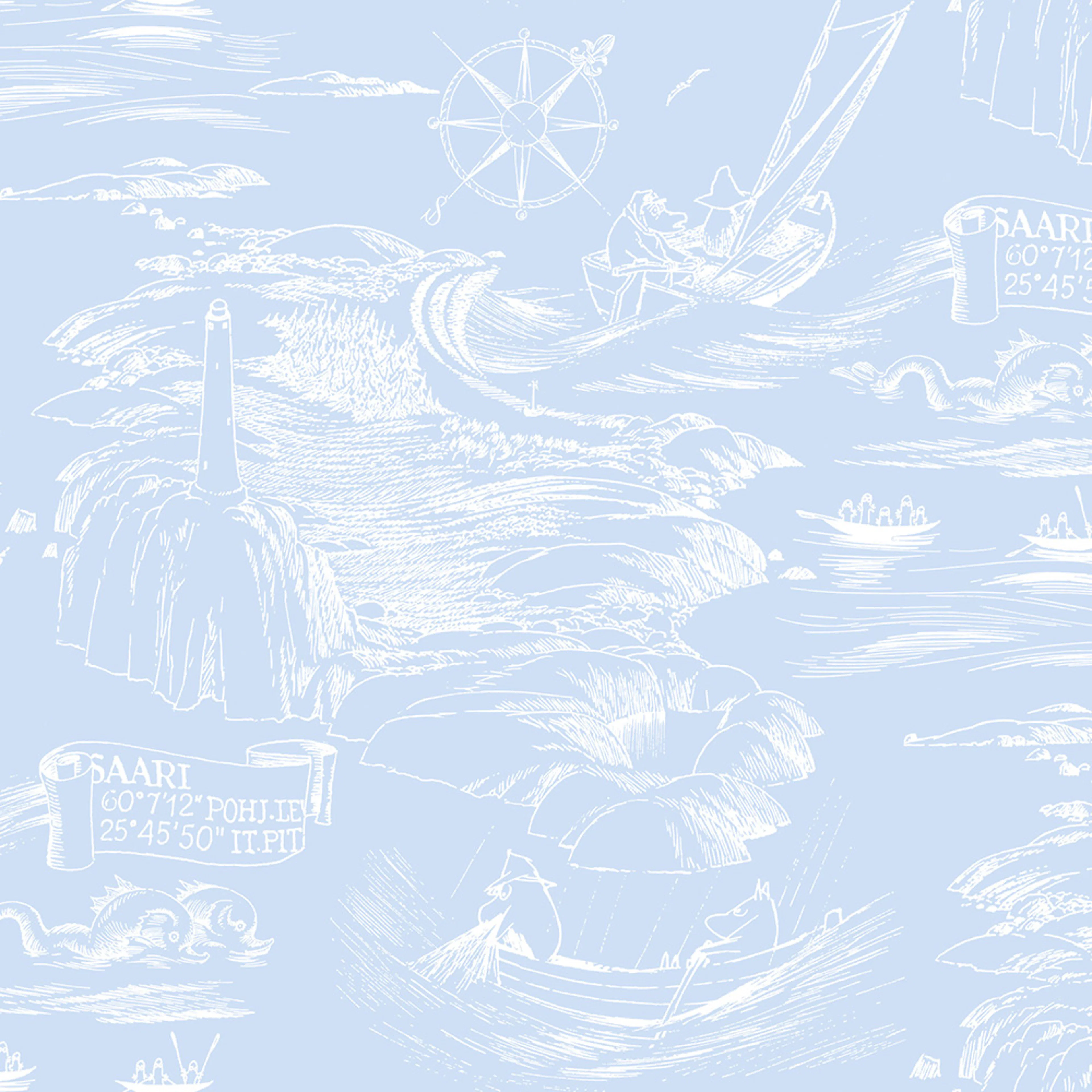 Tapet Paintpart Mumin 3 5355-6