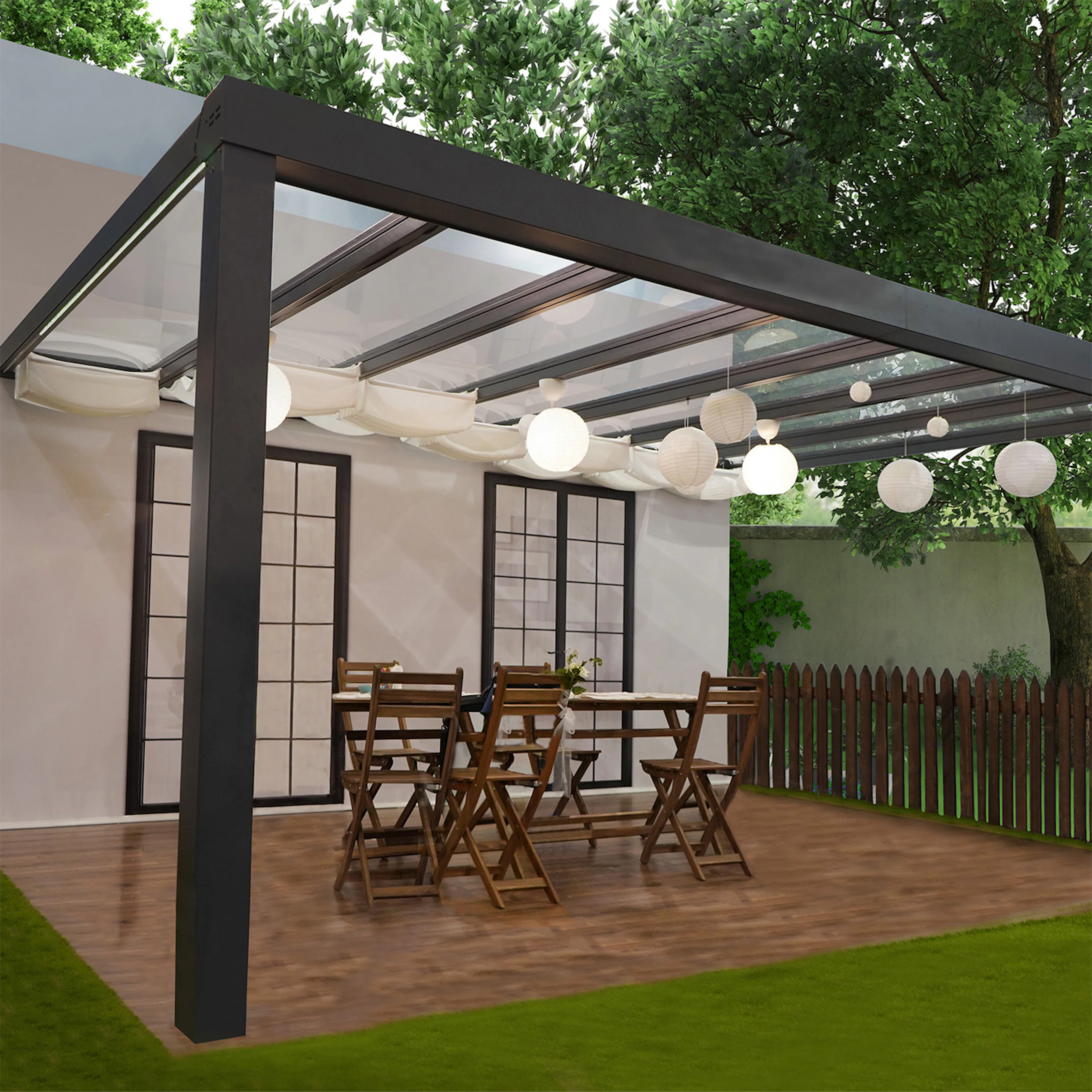 Terrasstak Canopia by Palram Stockholm Antracitgrå