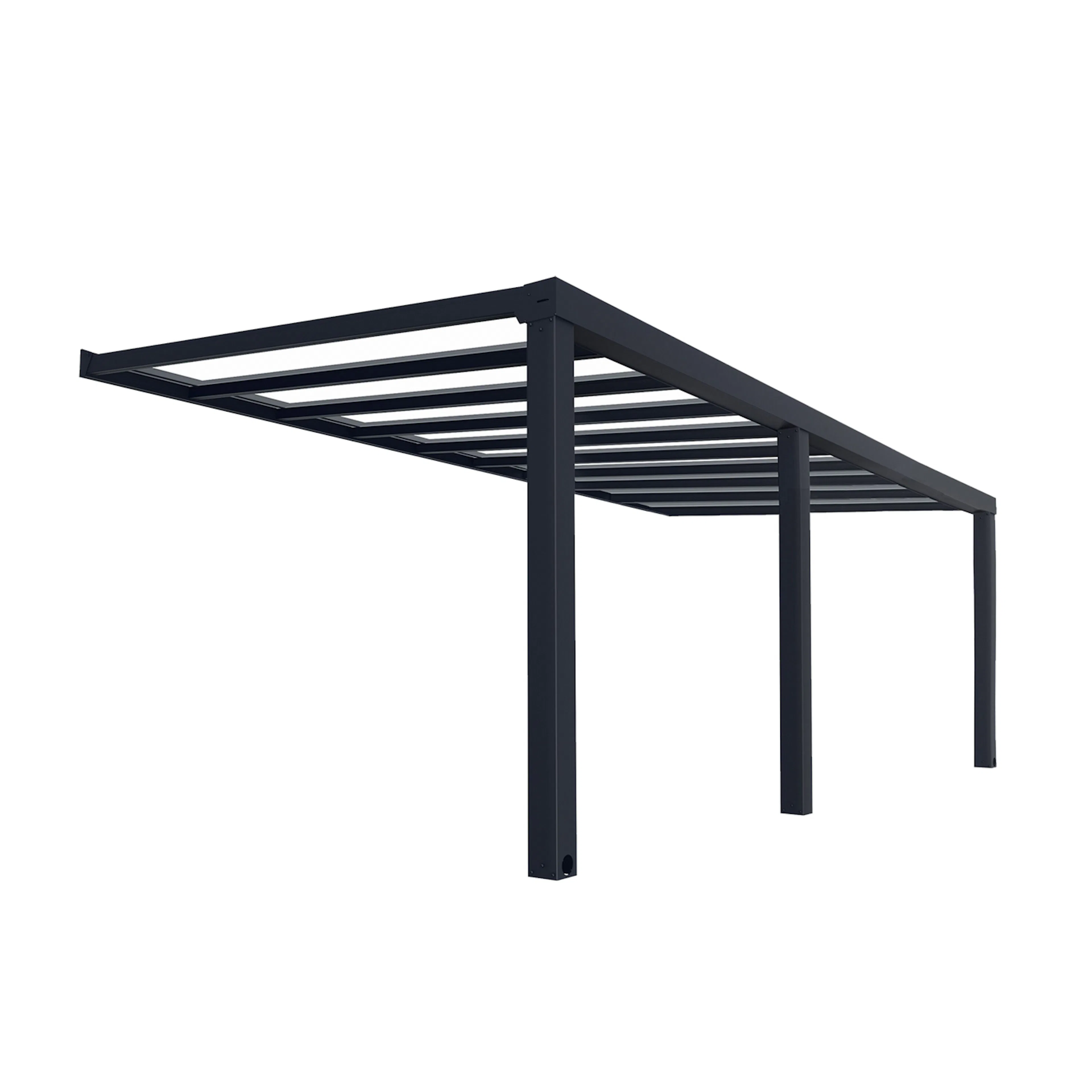 Terrasstak Canopia by Palram Stockholm Antracitgrå med Takpersienner
