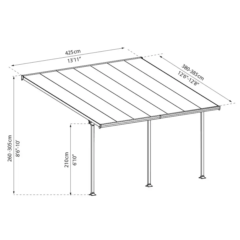 Terrasstak Canopia by Palram Feria 4x4,2 m