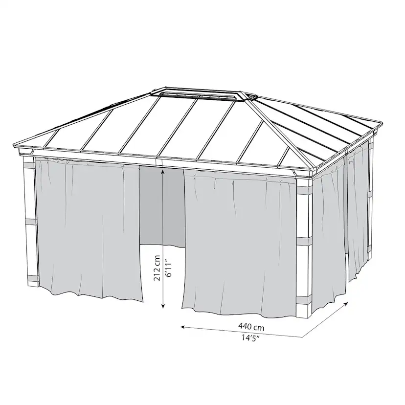 Gardinset Canopia by Palram till Dallas 4900