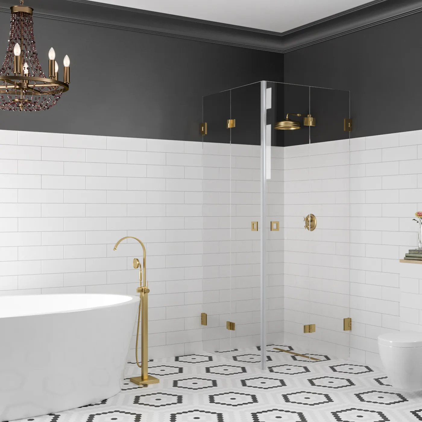 Duschhörn Hietakari Vetro 546 Vikbara Dörrar