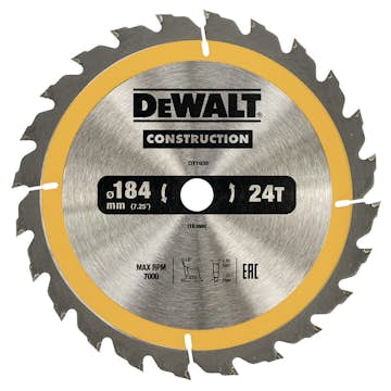 Cirkelsågklinga Dewalt DT1939 184x16 mm