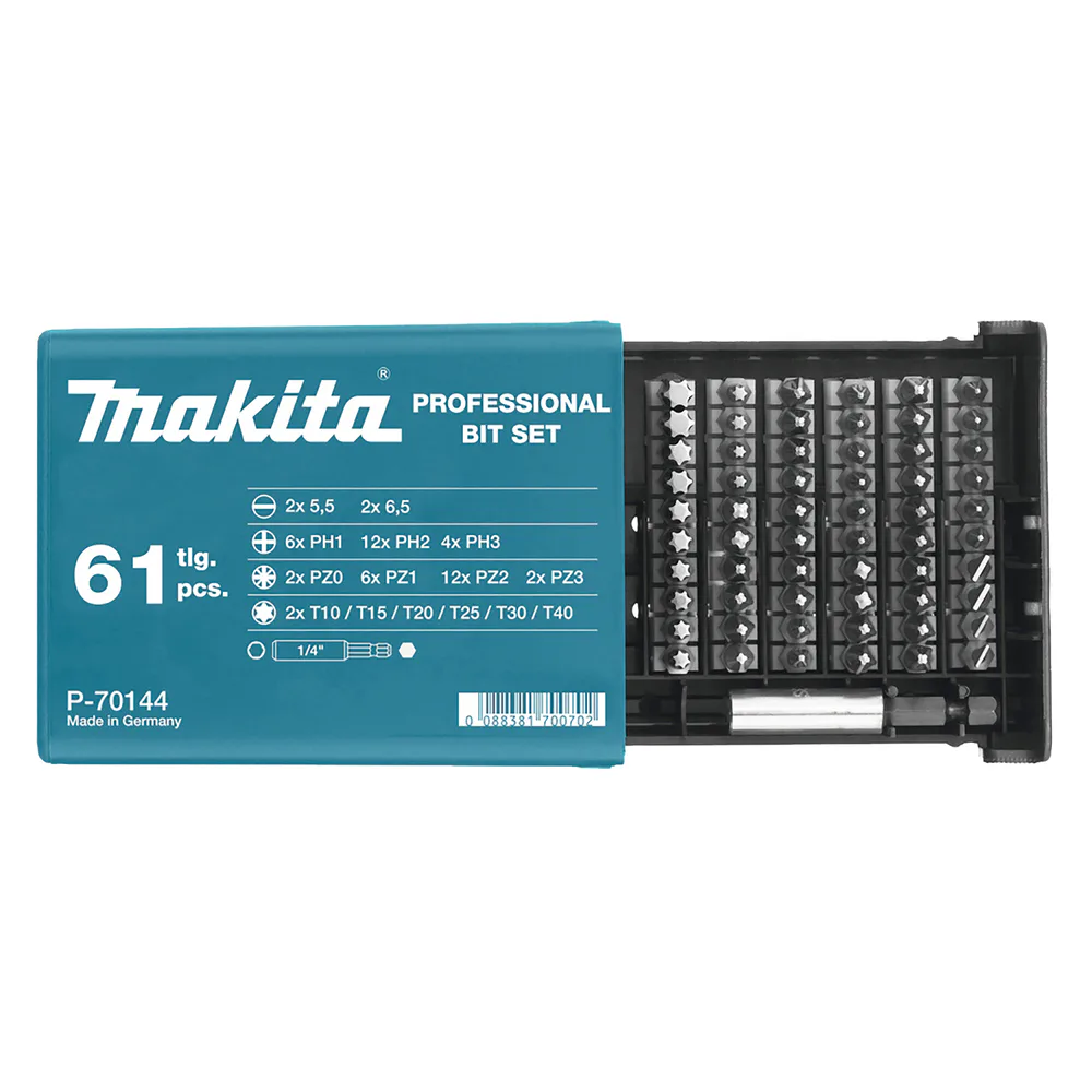 Bitssats Makita P-70144 61 delar