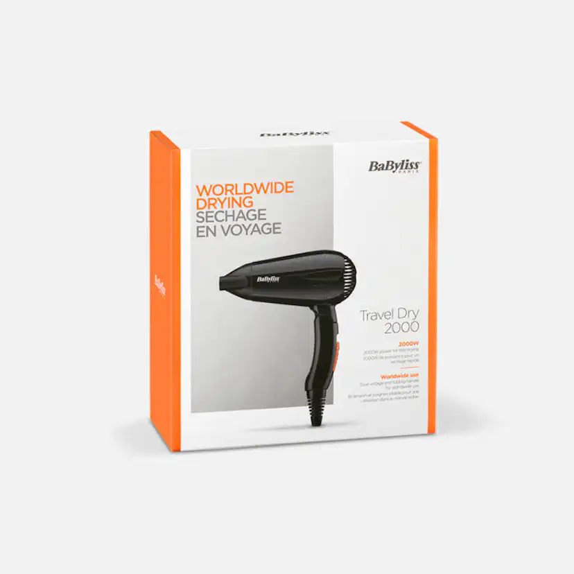 Hårfön Babyliss 5344E Travel Dry 2000