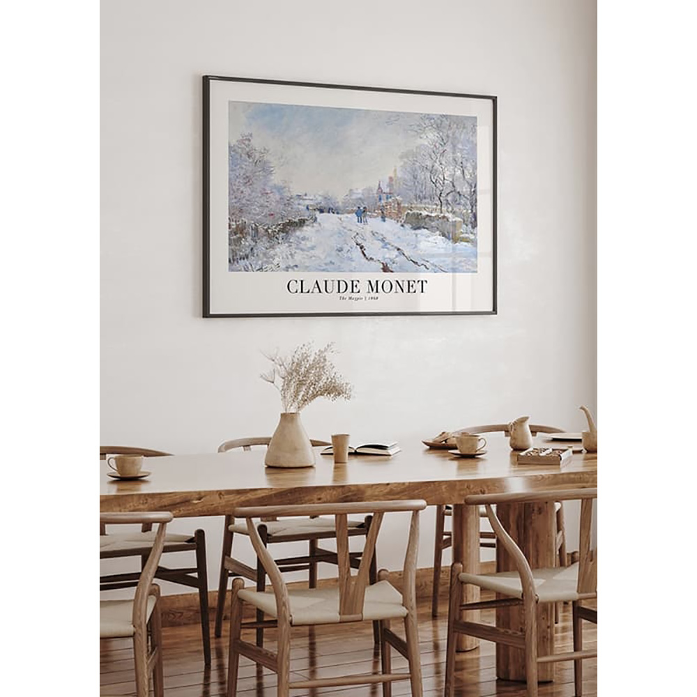 Poster Gallerix The Magpie 1868 By Claude Monet