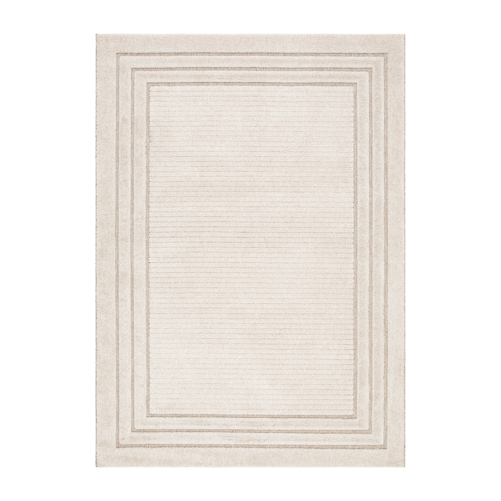 Ryamatta KM Carpets Nature Frame Modern Creme Natur Vit