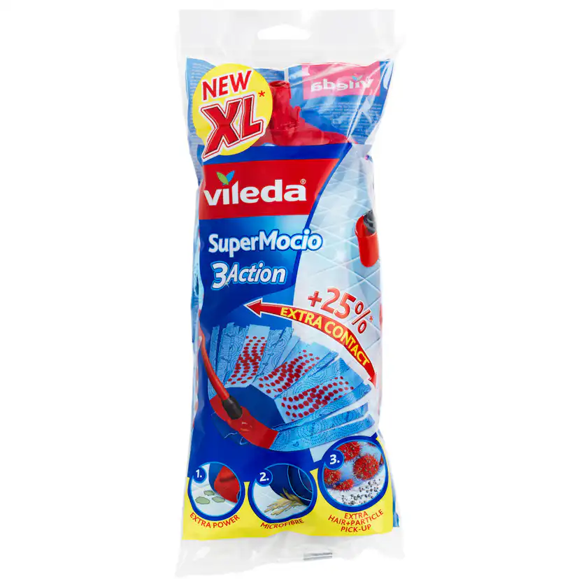 Mopphuvud Vileda Supermocio 3 Action Refill