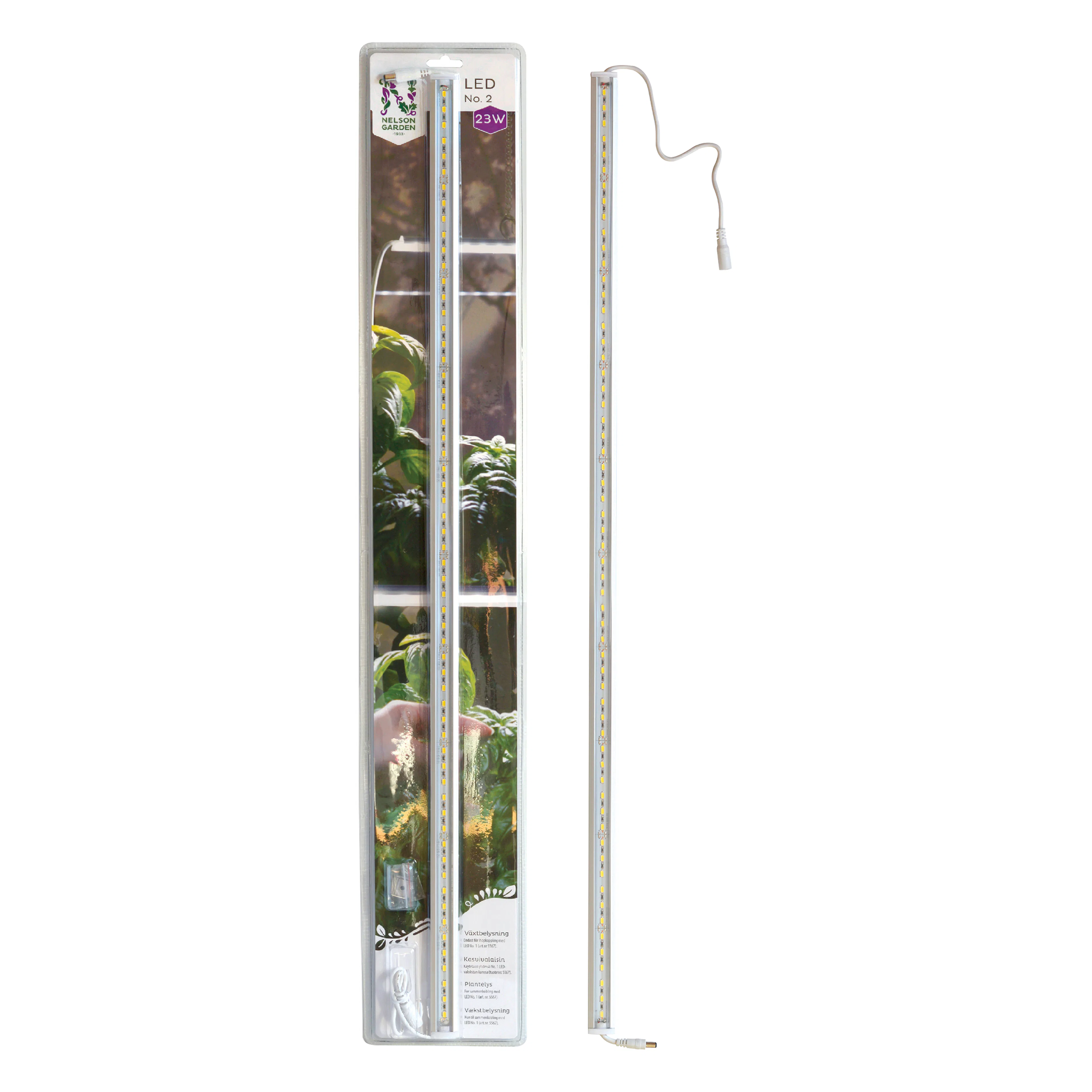 Växtbelysning Nelson Garden LED No. 2, 85 cm, 23W, Växtarmatur för Inomhusodling