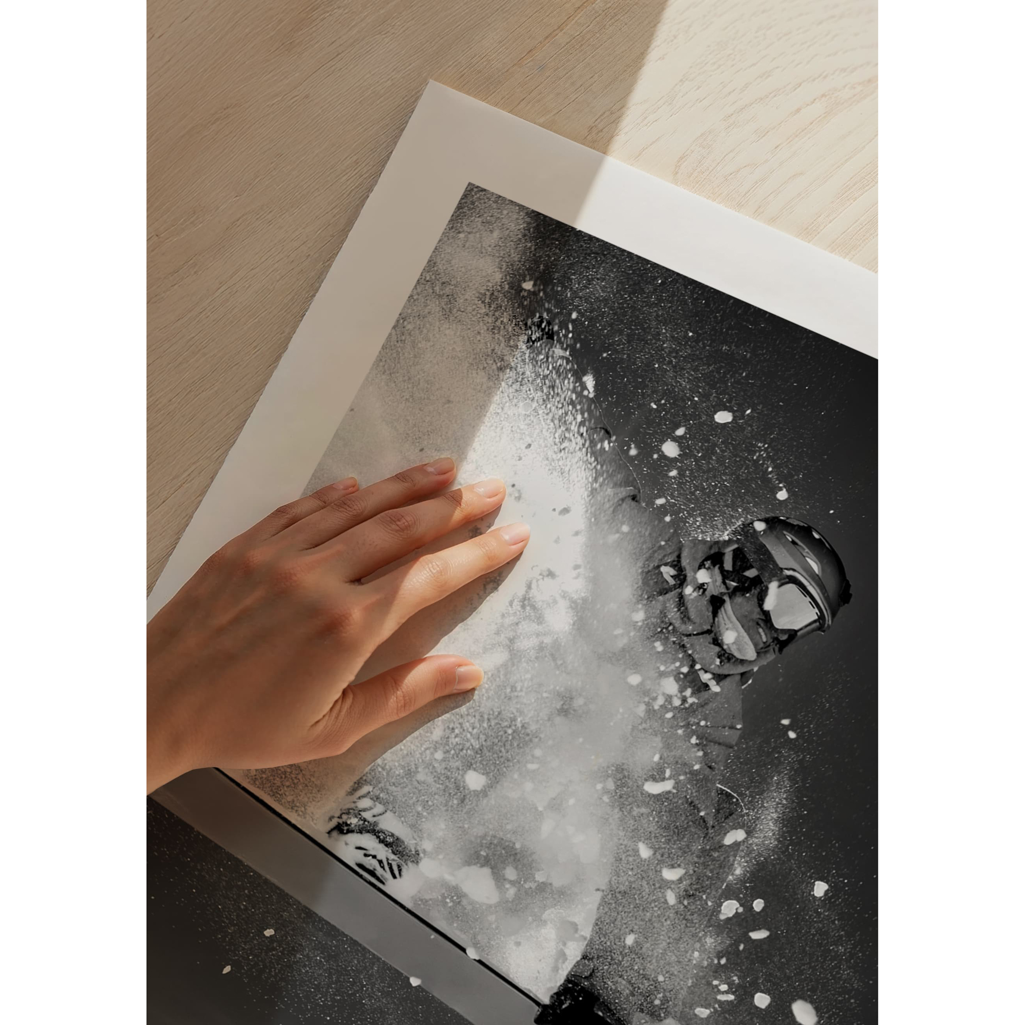 Poster Gallerix Snowboarder B&W No3