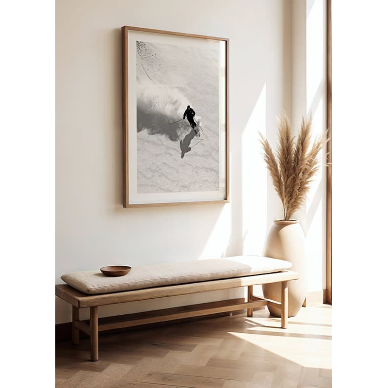 Poster Gallerix Skiing Downhill