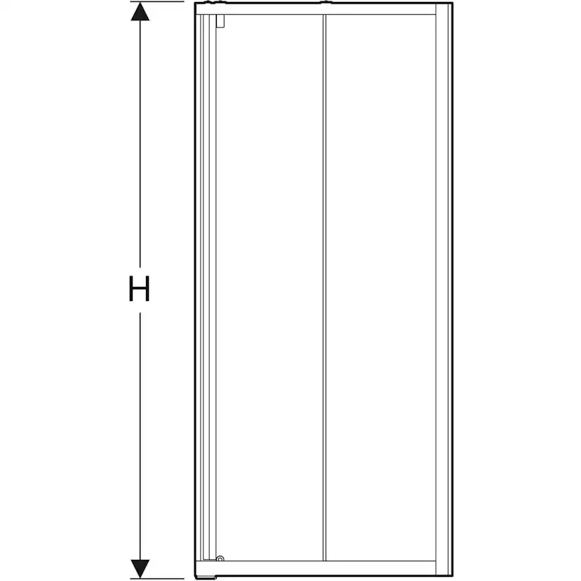 Duschvägg Contura Shower Space Rak