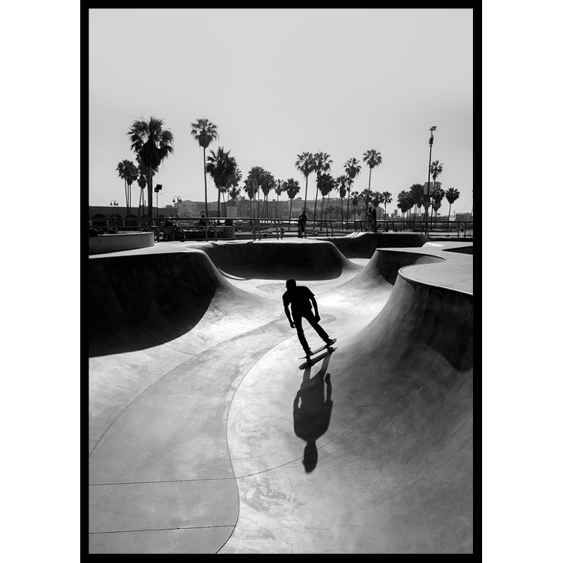 Poster Gallerix Skateboard Park B&W