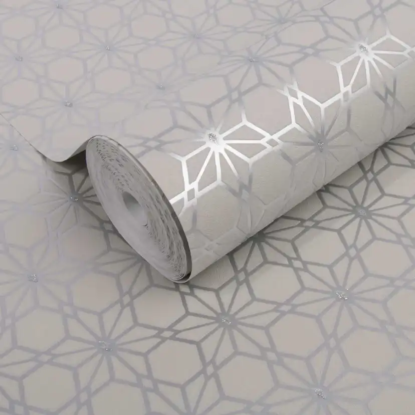 Tapet Wow Geometrisk Grå 5627354