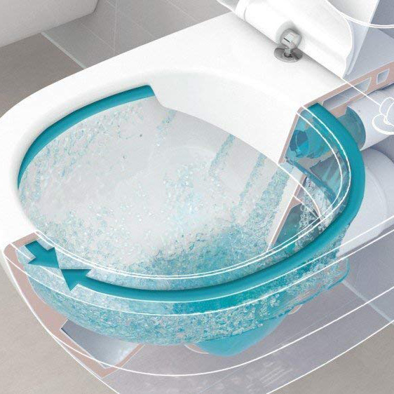 Vägghängd Toalettstol Villeroy & Boch O.novo Kantig