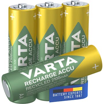 Batteri VARTA Laddningsbara Alkaliska AA 2100 mAh 4-Pack
