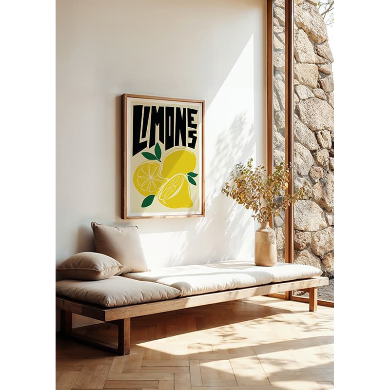 Poster Gallerix Lemons Vintage Retro