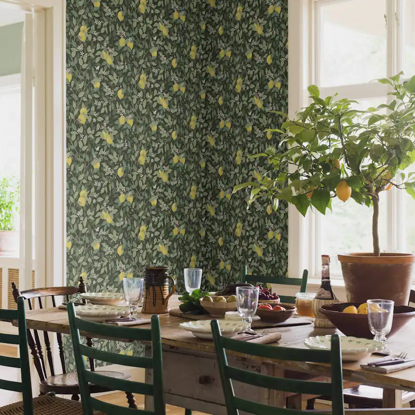 Tapet Boråstapeter Citronträd 5701