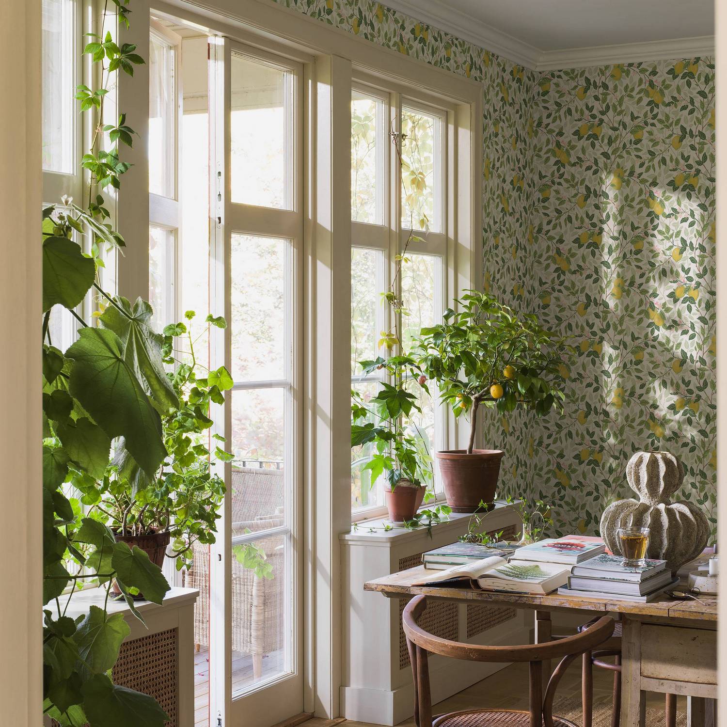 Tapet Boråstapeter Citronträd 5702