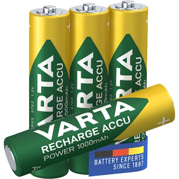 Batteri VARTA Laddningsbara Alkaliska AAA 1000 mAh 4-Pack