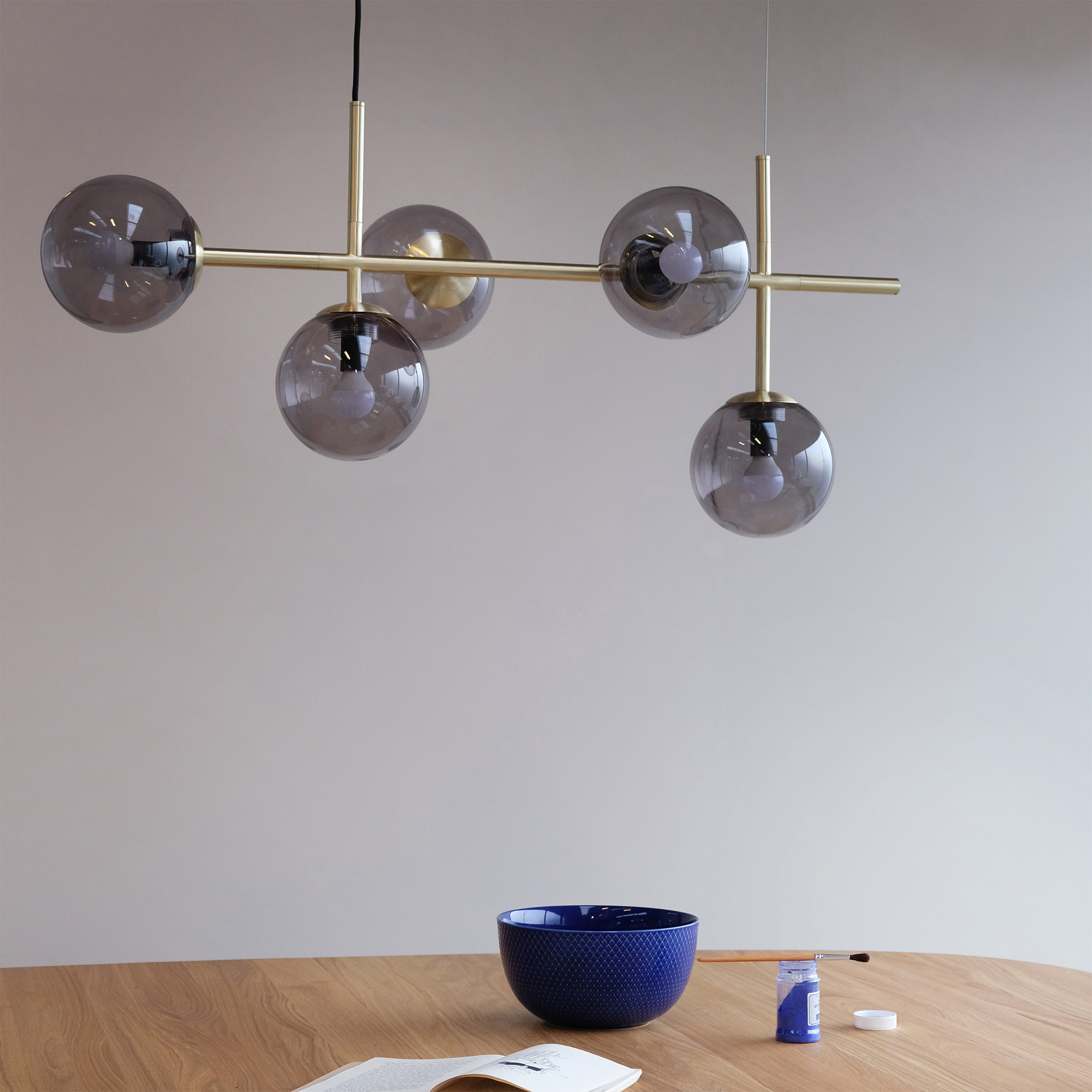 Taklampa Dyberg Larsen Como Lång Bordspendel 5 Lampor