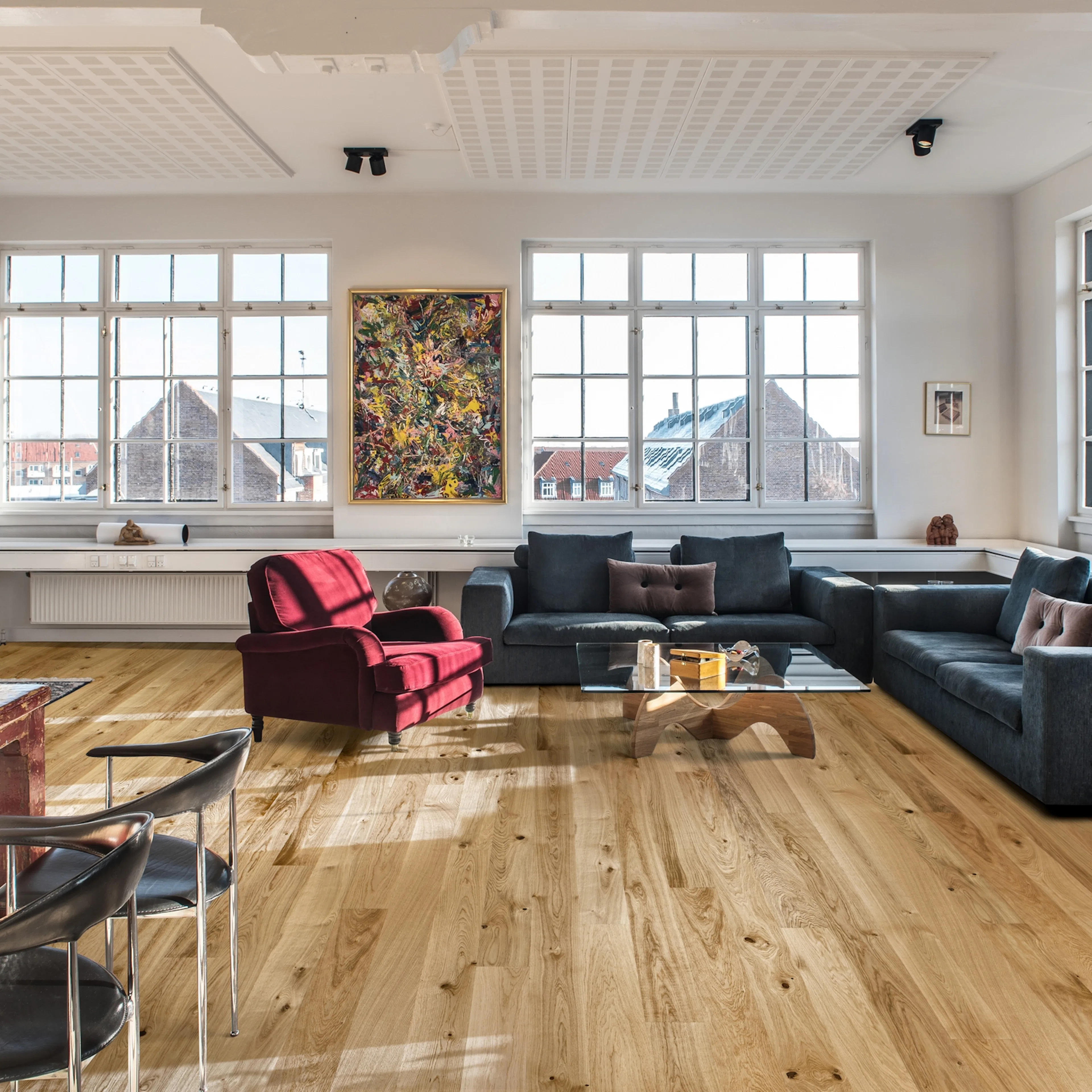 Trägolv Kährs Original Pure Ek Mattlackat 1-Stavs Parkettgolv