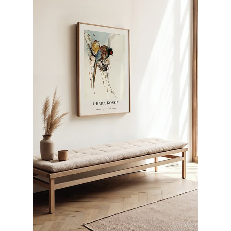 Poster Gallerix Pheasant Couple And Plum Blossom By Ohara Koson