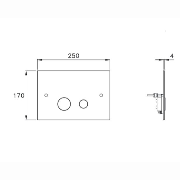 Spolknapp Lavabo Luna