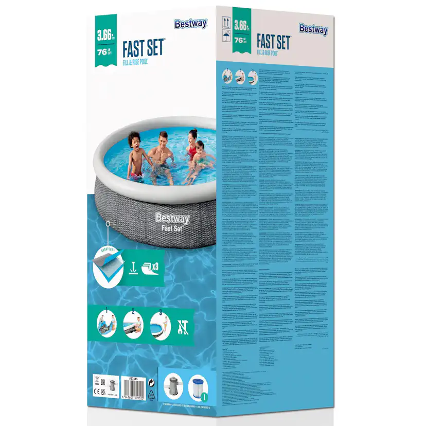 Pool Bestway Fast Set Ø3,66 m