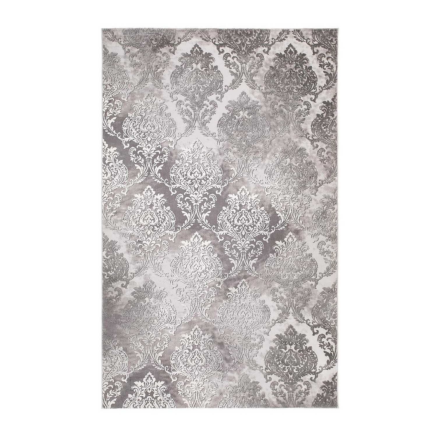 Friezematta KM Carpets Galya Medaljong Grå