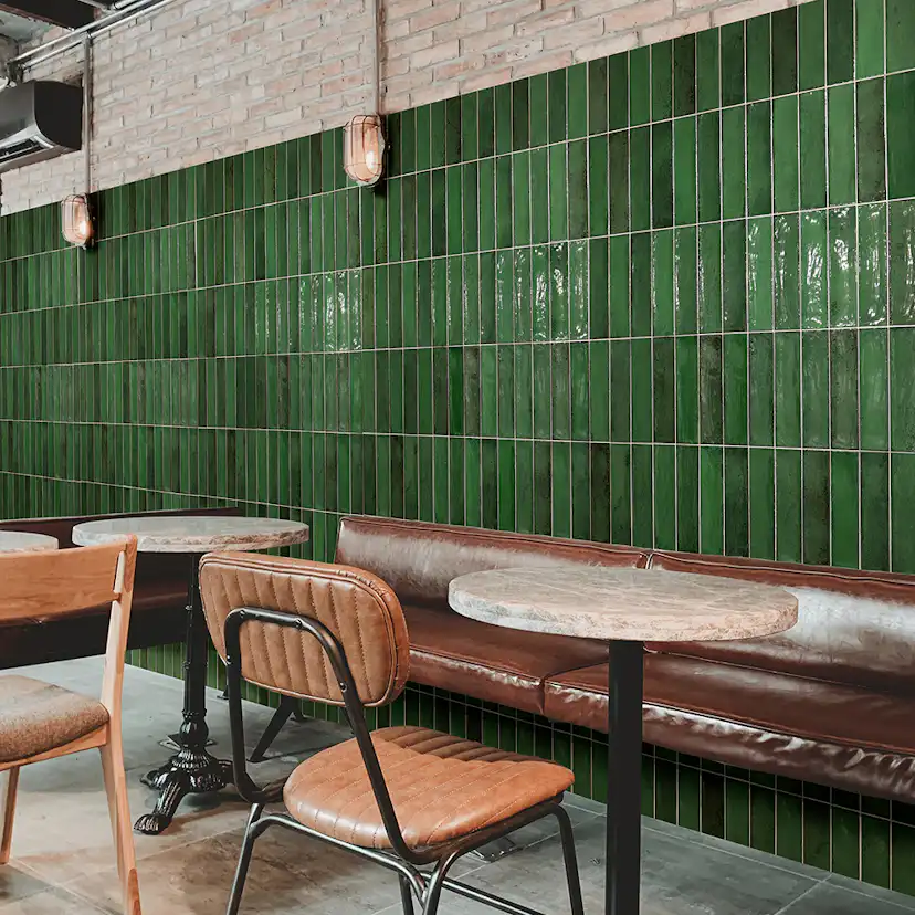 Kakel Lhådös Index 7,5x30 cm Grön