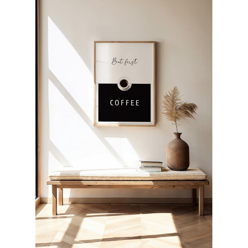 Poster Gallerix But First Coffee No2